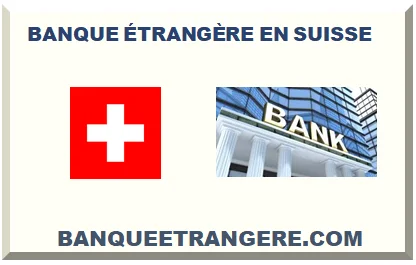 SUISSE BANQUE ÉTRANGÈRE 2026