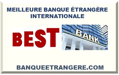 MEILLEURE BANQUE ÉTRANGÈRE EN LIGNE 2026